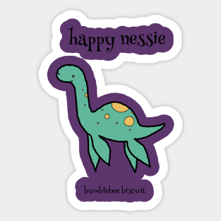 Happie Nessie by Bumblebee Biscuit Sticker